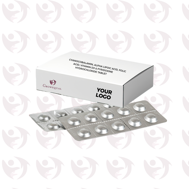 Cyanocobalamin, Alpha Lipoic Acid, Folic Acid, Vitamin D3 & Pyridoxine Hydrochloride Tablet