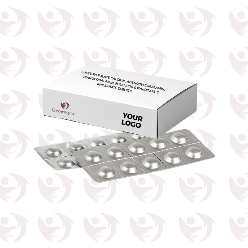 L-methylfolate Calcium, Adenosylcobalamin, Cyanocobalamin, Folic Acid & Pyridoxal-5 Phosphate Tablets