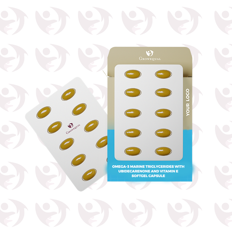 Omega-3 Marine Triglycerides With Ubidecarenone and Vitamin E Softgel Capsule