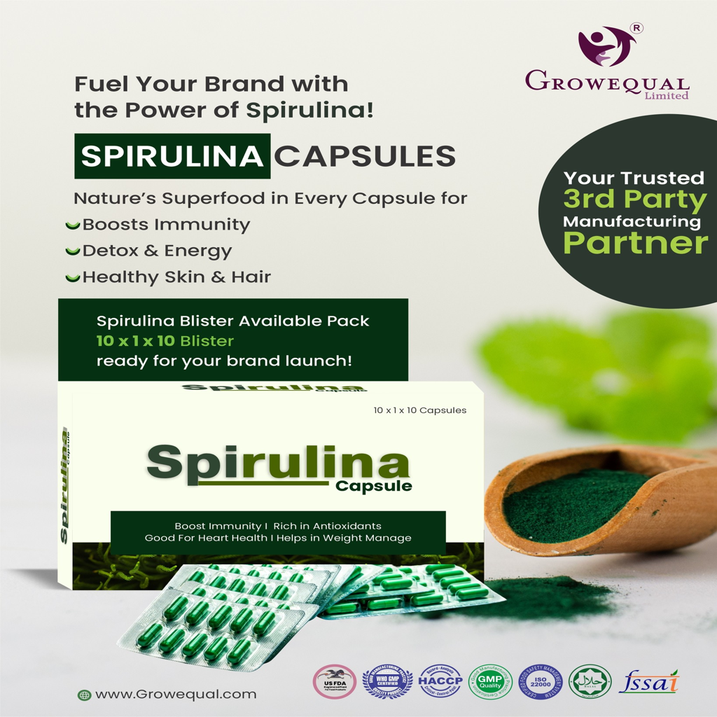 Spirulina Tablets for Energy and Immune Support