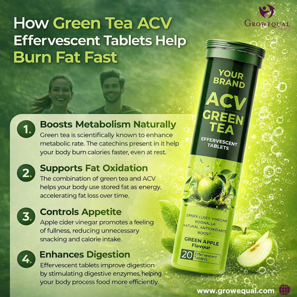 How Green Tea ACV Effervescent Tablets Help Burn Fat Fast
