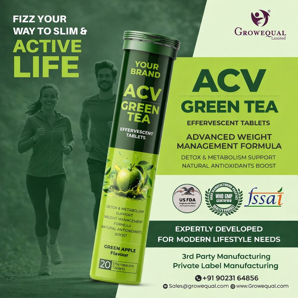Quick Fat Burn with Green Tea ACV Effervescent Tablet Power India