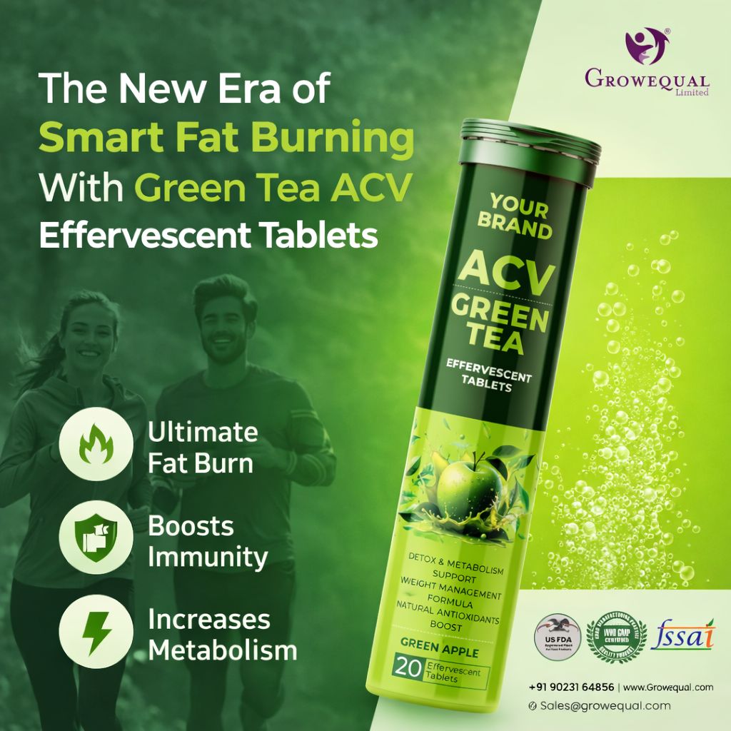 The New Era of Smart Fat Burning With Green Tea ACV Effervescent Tablets