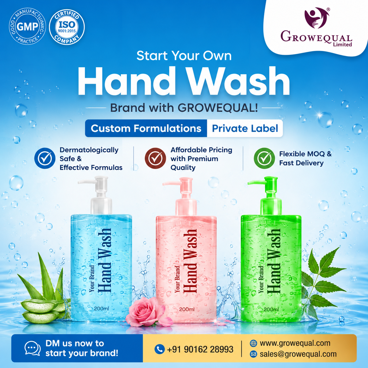 How to choose the right hand wash manufacturer in India - buying guide by Growequal Limited